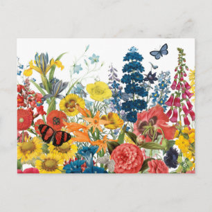moderne bloemen briefkaart