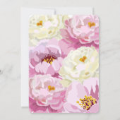 Moderne bloemen bruidsshowers kaart (Achterkant)
