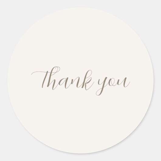 Moderne Bloemen Bugs Woodland Dank u Ronde Sticker (Voorkant)