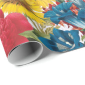 moderne  bloemen cadeaupapier (Rol Hoek)