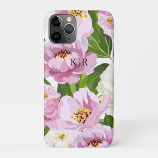 Moderne Bloemen Case-Mate iPhone Case (Achterkant)