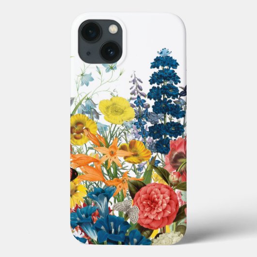 moderne  bloemen Case-Mate iPhone case (Achterkant)