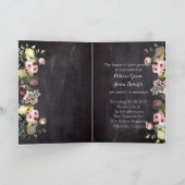 moderne  bloemen Chalkboard bruiloft (Binnen)