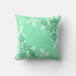 Moderne Bloemen En Bladeren Sieraden Kussen