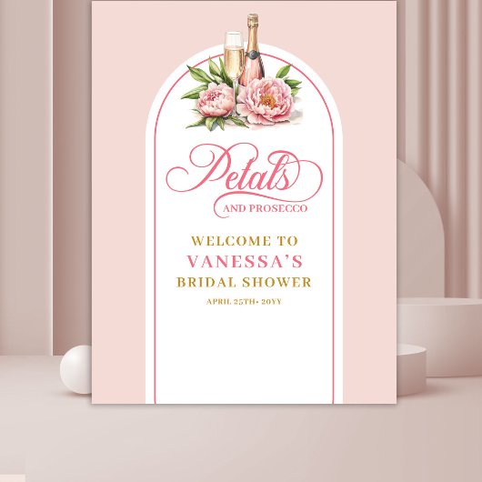 Moderne bloemen en prosecco feestelijke muurdecora wandkleed