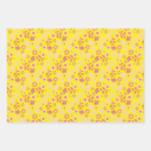  moderne bloemen en wijnstokken inpakpapier vel (Voorkant 3)