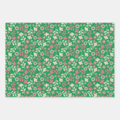  moderne bloemen en wijnstokken inpakpapier vel (Voorkant 2)