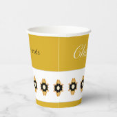 Moderne bloemen geaccentueerd papieren bekers (Rechts)