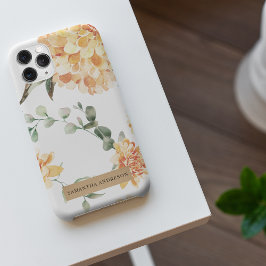 Moderne bloemen Geel en Kraft Persoonlijke Gift iPhone 11Pro Max Hoesje
