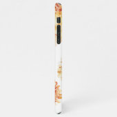 Moderne bloemen Geel en Kraft Persoonlijke Gift iPhone Hoesje (Linkerkant)