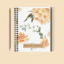 Moderne bloemen Geel en Kraft Persoonlijke Gift