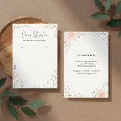 Moderne Bloemen Gepersonaliseerde Oorbel Display S Visitekaartje