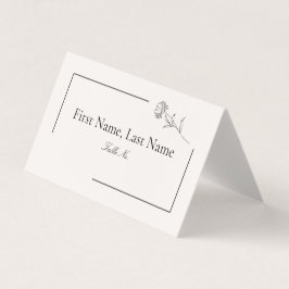 Moderne Bloemen Gevouwen Tafel Kaarten