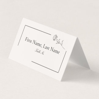 Moderne Bloemen Gevouwen Tafel Kaarten