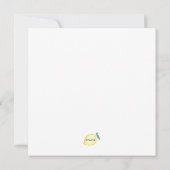 Moderne Bloemen Grens Bruids Douche Uitnodiging (Achterkant)