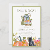 Moderne Bloemen Herfst in Liefde Vrijgezellenfeest Kaart (Voorkant)