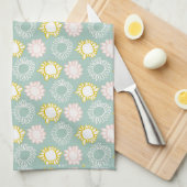 Moderne Bloemen II Theedoek (Quarter Fold)