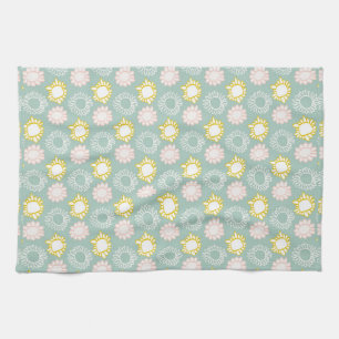 Moderne Bloemen II Theedoek