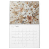 Moderne bloemen kalender (Mar 2027)