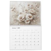 Moderne bloemen kalender (Jan 2027)