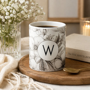 Moderne Bloemen Koffiemok