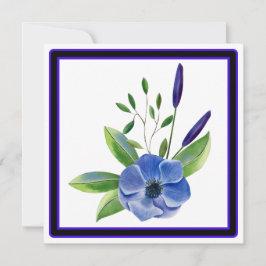 MODERNE BLOEMEN, LEGE BINNENKANT, VIERKANTE KAART