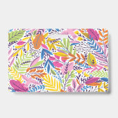 Moderne bloemen leraar personeel foto ID Badge (Achterkant)