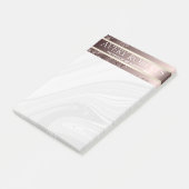 Moderne bloemen luxe Sparkle klasse Post-it® Notes (Schuin)