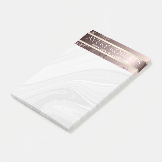 Moderne bloemen luxe Sparkle klasse Post-it® Notes (Schuin)