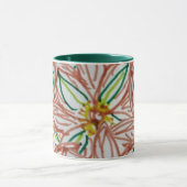 Moderne bloemen mok (Midden)