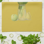  Moderne Bloemen & peer & appel Theedoek (Gevouwen)