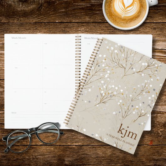 Moderne Bloemen Planner