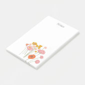 Moderne Bloemen Post-it® Notes (Schuin)