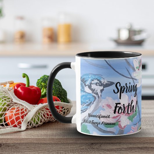 Moderne Bloemen 'Spring Forth' Art Mok