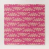 Moderne Bloemen: Stijlvol patroon. Legpuzzel (Horizontaal)
