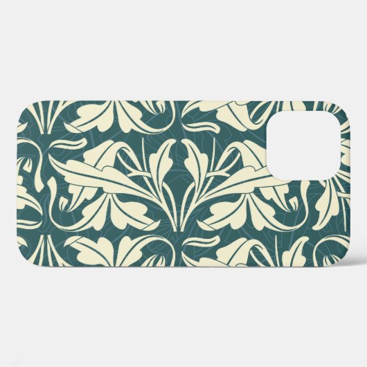 Moderne Bloemen: Stijlvol patroon ontwerp. Case-Mate iPhone Case (Achterkant (horizontaal))