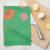  Moderne Bloemen Theedoek (Quarter Fold)