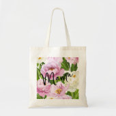 Moderne Bloemen Tote Bag (Voorkant)