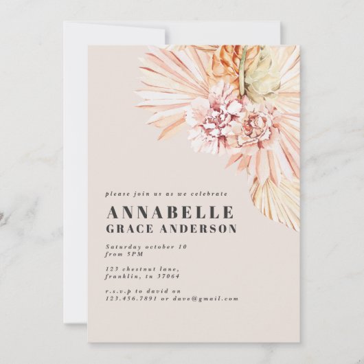 Moderne bloemen verjaardag (Voorkant)