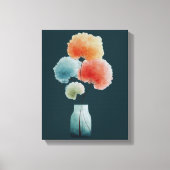 Moderne bloemen | Waterverf Hydrangea's (28 cm x 3 Canvas Afdruk (Voorkant)