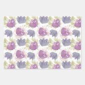 Moderne bloemenaquarel  inpakpapier vel (Voorkant)