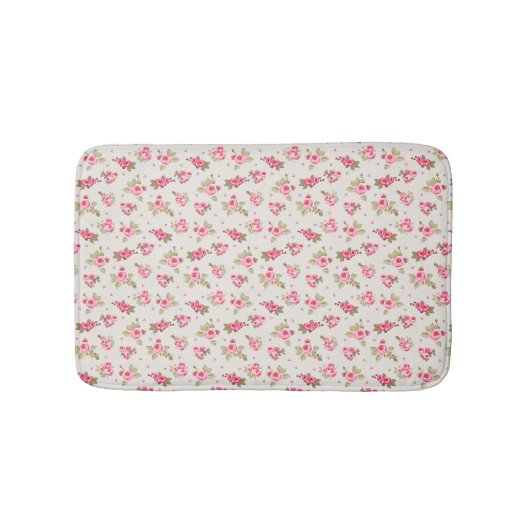 Moderne  Bloemenbadkamer Rozen badmat (Voorkant)