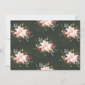 Moderne bloemenboog vreugde in alle dingen vijf fo feestdagenkaart (Achterkant)