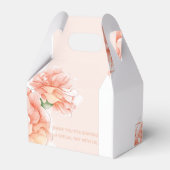 Moderne Bloemenbruiloft Dank u Bedankdoosjes (Achterkant)