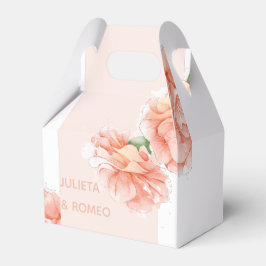 Moderne Bloemenbruiloft Dank u Bedankdoosjes
