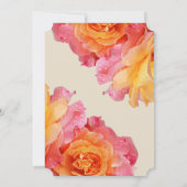 Moderne bloemenbruiloft | Roze limonade Rozen Kaart (Achterkant)