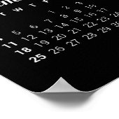 Moderne bloemencalender 2016 poster (Hoek)