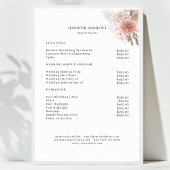 Moderne Bloemengeprijslijstposter Poster