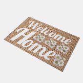 Moderne bloemenhok natuurlijke bloemenliefst deurmat (Schuin)