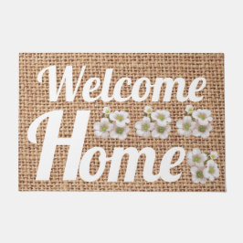 Moderne bloemenhok natuurlijke bloemenliefst deurmat